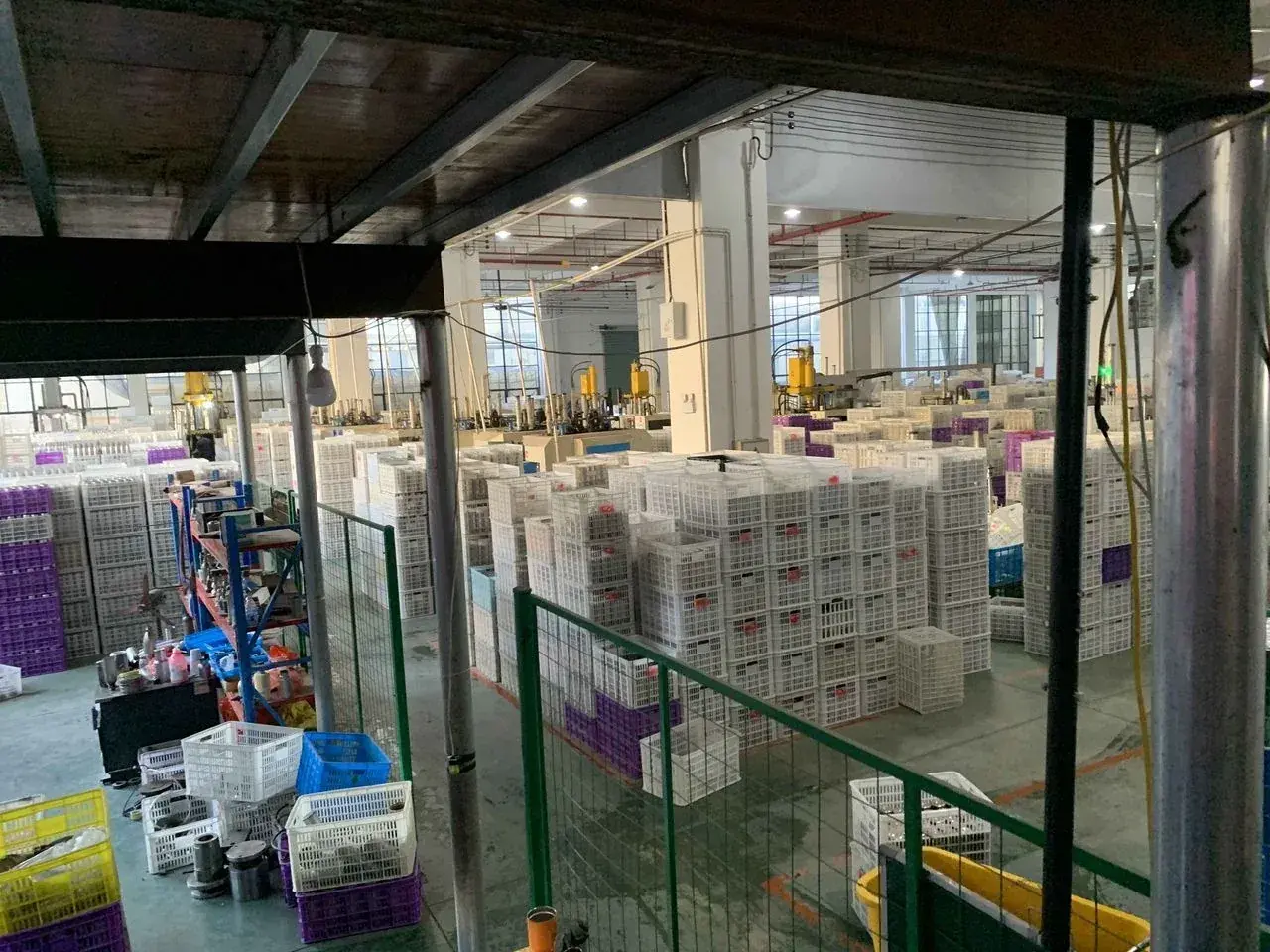 Factory floor reviewed during a supplier capability check in China.