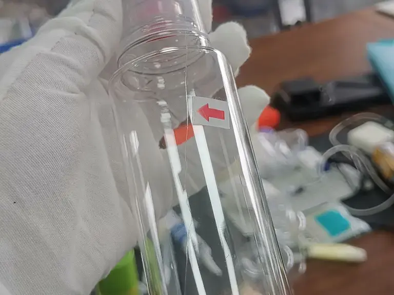 A visible product defect identified during an inspection.