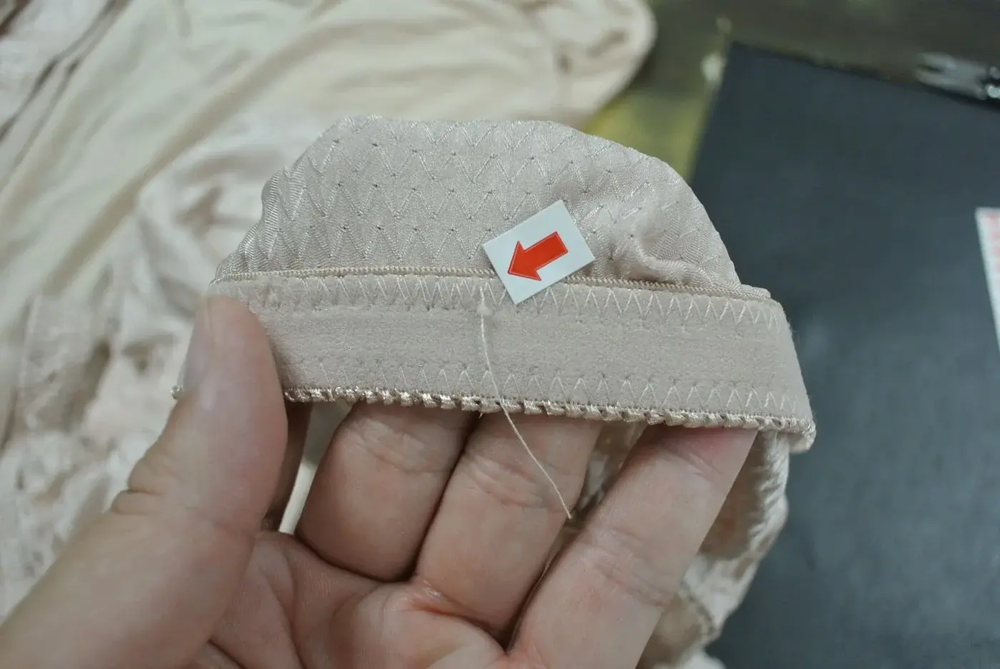 Defecto visible del producto registrado durante la revision de calidad en proceso.